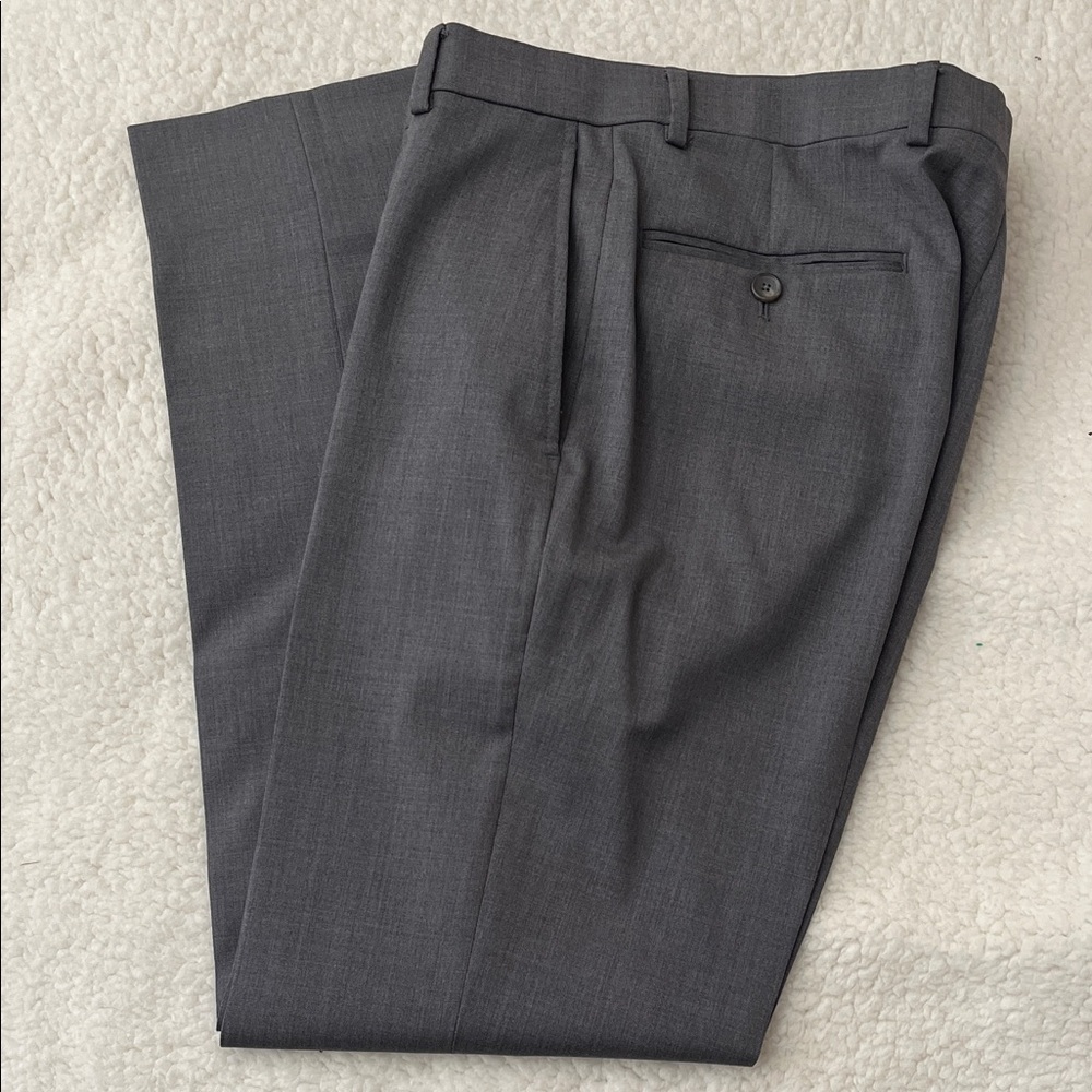 Kenneth Cole Wool Blend Gray Dress Pants